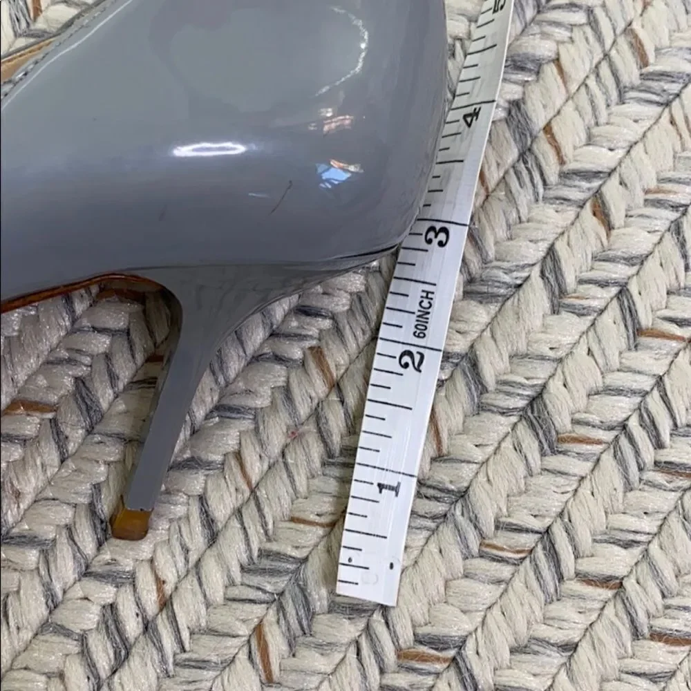 Zara Woman gray mixed media pumps size 37